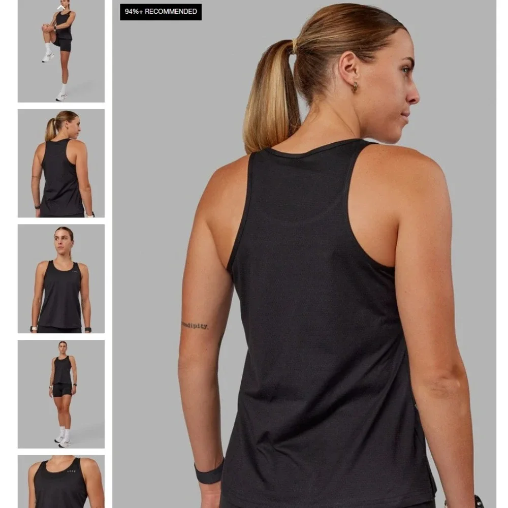 LSKD Perform Vapourflx Tank Top Light Grey Marl  Women's Size Medium NWT NEW